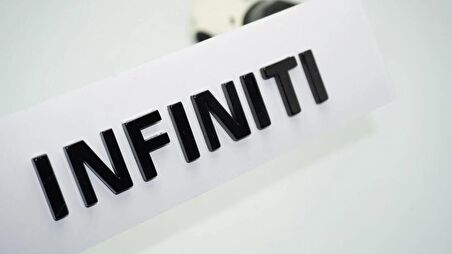 DK Tuning İnfiniti Siyah ABS Bagaj Yazı Logo