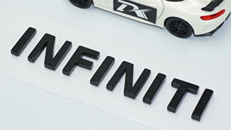 DK Tuning İnfiniti Siyah ABS Bagaj Yazı Logo