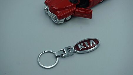 Dk Kia Logo Krom Metal Çift Yön Anahtarlık New Style