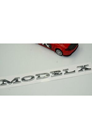 Tesla Model X Bagaj 3m 3d Parlak Gümüş Yazı Ürün