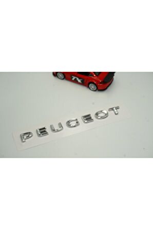 DK Peugeot Bagaj Krom ABS 3M 3D Yazı Logo Amblem 18,5 Cm