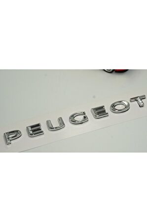 DK Peugeot Bagaj Krom ABS 3M 3D Yazı Logo Amblem 18,5 Cm