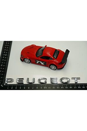 DK Peugeot Bagaj Krom ABS 3M 3D Yazı Logo Amblem 18,5 Cm