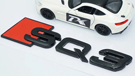 DK Tuning SQ3 Siyah ABS 3M 3D Bagaj Logo Audi İle Uyumlu