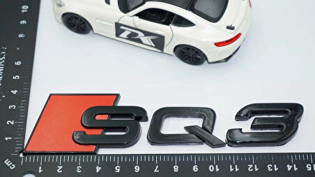 DK Tuning SQ3 Siyah ABS 3M 3D Bagaj Logo Audi İle Uyumlu