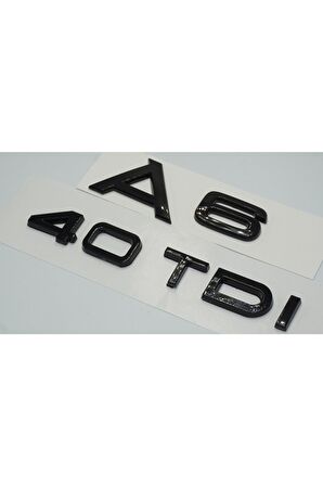 Audi A6 40 Tdi Parlak Siyah Abs 3m 3d Bagaj Yazı Logo Orjinal Ürün
