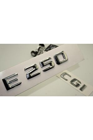 Benz E 250 Cgi Bagaj Krom Metal 3m 3d Yazı Logo