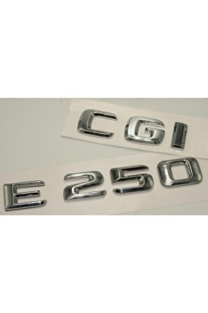 Benz E 250 Cgi Bagaj Krom Metal 3m 3d Yazı Logo
