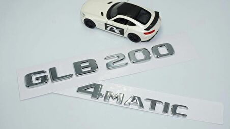 DK Tuning GLB200 4Matic Bagaj Krom ABS Yazı Logo Benz İle Uyumlu