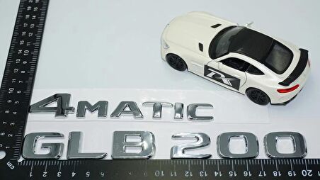 DK Tuning GLB200 4Matic Bagaj Krom ABS Yazı Logo Benz İle Uyumlu