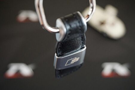 Audi S Logo Orjinal Deri Metal Anahtarlık