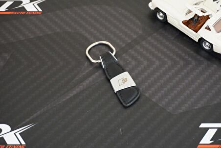 Audi S Logo Orjinal Deri Metal Anahtarlık