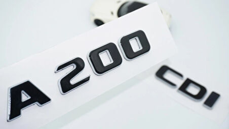 DK Tuning A 200 CDi Bagaj Gri Siyah ABS Yazı Logo Benz İle Uyumlu