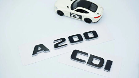 DK Tuning A 200 CDi Bagaj Gri Siyah ABS Yazı Logo Benz İle Uyumlu