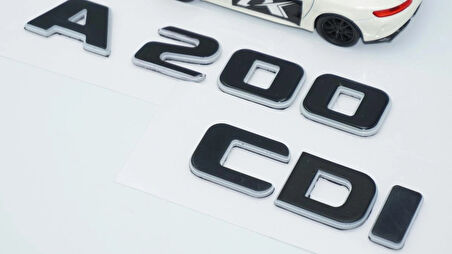 DK Tuning A 200 CDi Bagaj Gri Siyah ABS Yazı Logo Benz İle Uyumlu