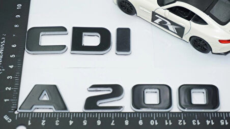 DK Tuning A 200 CDi Bagaj Gri Siyah ABS Yazı Logo Benz İle Uyumlu