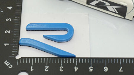 DK Tuning R Line Yeni Nesil Bagaj Mavi Logo Arma Volkswagen İle Uyumlu