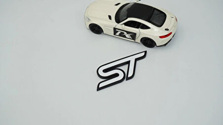 DK Tuning ST Logo Bagaj Siyah Beyaz ABS Logo Arma Ford İle Uyumlu
