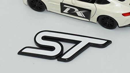 DK Tuning ST Logo Bagaj Siyah Beyaz ABS Logo Arma Ford İle Uyumlu