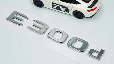 DK Tuning E300d Bagaj Krom ABS 3M 3D Yazı Logo Benz İle Uyumlu