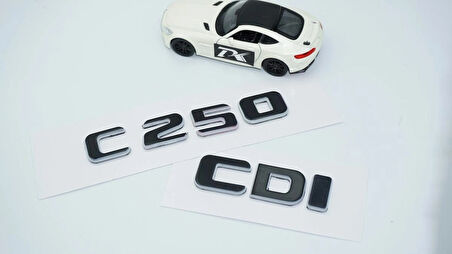 DK Tuning C 250 CDi Bagaj Gri Siyah ABS Yazı Logo Benz İle Uyumlu