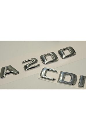 Benz A 200 Cdi Bagaj Krom Metal 3m 3d Yazı Logo