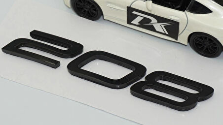 DK Tuning Peugeot Yeni 208 Bagaj 3M 3D Siyah ABS Yazı Logo