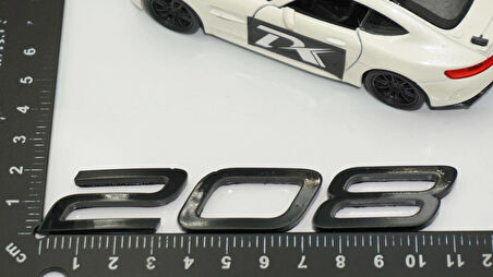 DK Tuning Peugeot Yeni 208 Bagaj 3M 3D Siyah ABS Yazı Logo