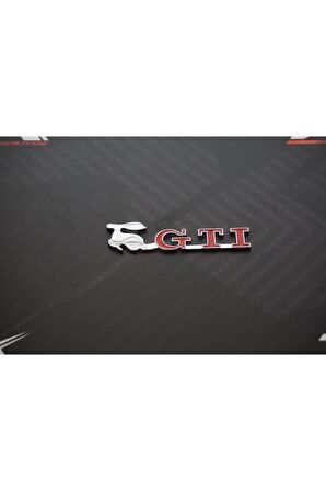 Volkswagen Running Rabbit Bagaj Krom Metal 3m Logo