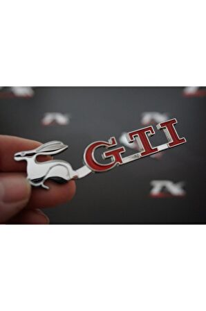 Volkswagen Running Rabbit Çamurluk Yanı Krom Metal 3m Logo