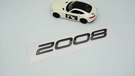 DK Tuning Peugeot Yeni 2008 Ön Kaput 3M 3D Gri ABS Yazı Logo