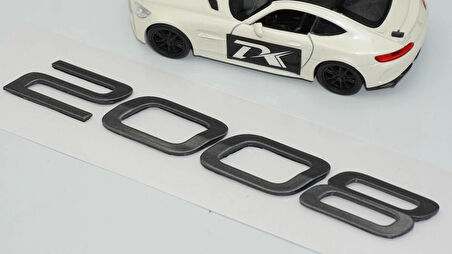 DK Tuning Peugeot Yeni 2008 Ön Kaput 3M 3D Gri ABS Yazı Logo