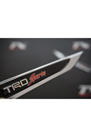 Toyota Trd Sports Logo Çamurluk Yanı Krom Metal Bıçak Logo