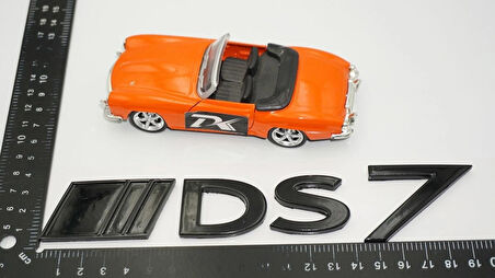 DK Tuning DS7 Bagaj Siyah ABS 3M Logo Arma Yazı Citroen İle Uyumlu