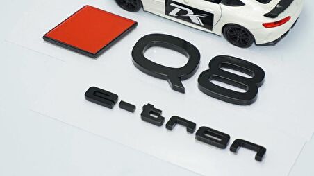 DK Tuning Q8 e-tron Yeni Nesil Bagaj Siyah Yazı Logo Audi İle Uyumlu