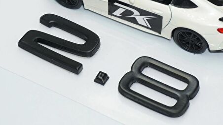 DK Tuning 2.8 Bagaj Siyah 3M Yazı Logo Audi İle Uyumlu