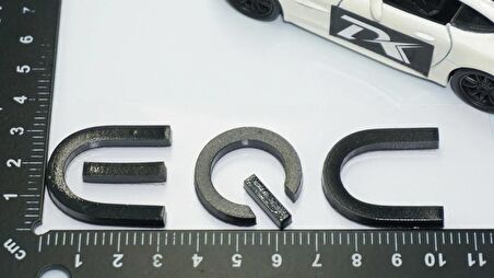 DK Tuning EQC Bagaj Siyah ABS 3M 3D Yazı Logo Benz İle Uyumlu