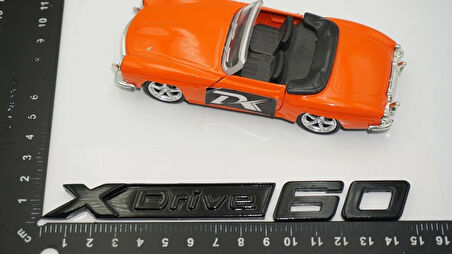 DK Tuning XDrive 60 Bagaj Siyah Yeni Nesil Yazı Logo Bmw İle Uyumlu