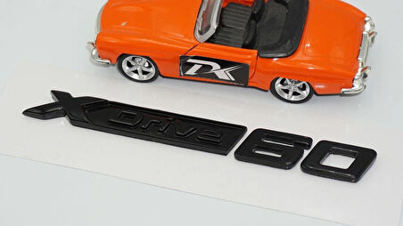 DK Tuning XDrive 60 Bagaj Siyah Yeni Nesil Yazı Logo Bmw İle Uyumlu