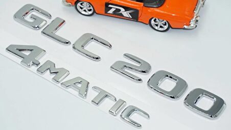 DK Tuning GLC200 4Matic Bagaj Krom ABS Yazı Logo Benz İle Uyumlu
