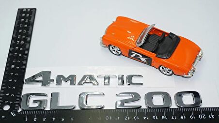 DK Tuning GLC200 4Matic Bagaj Krom ABS Yazı Logo Benz İle Uyumlu