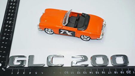 DK Tuning GLC 200 Bagaj Krom ABS 3M 3D Yazı Logo Benz İle Uyumlu