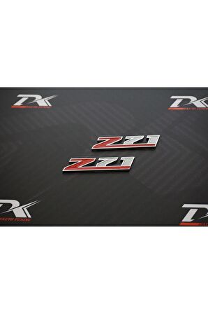 DK Chevrolet Silverado Z71 Off Road Çamurluk Yanı 3M Krom Metal Logo