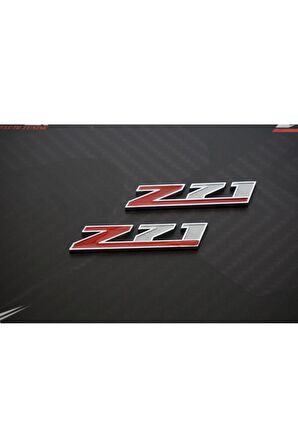 DK Chevrolet Silverado Z71 Off Road Çamurluk Yanı 3M Krom Metal Logo