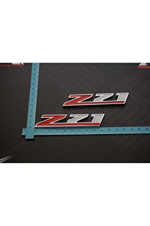 DK Chevrolet Silverado Z71 Off Road Çamurluk Yanı 3M Krom Metal Logo