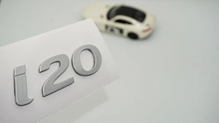 DK Tuning i20 Bagaj 3M Gri Yeni Nesil Yazı Logo Hyundai İle Uyumlu