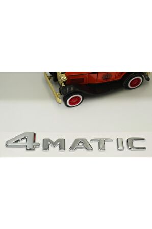 4 Matic Bagaj Gümüş Krom Abs 3m Yazı Logo Uyumlu