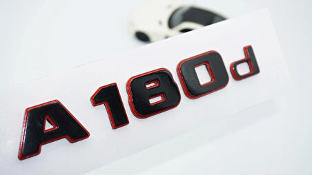 DK Tuning A 180d Bagaj Kırmızı Siyah ABS Yazı Logo Benz İle Uyumlu