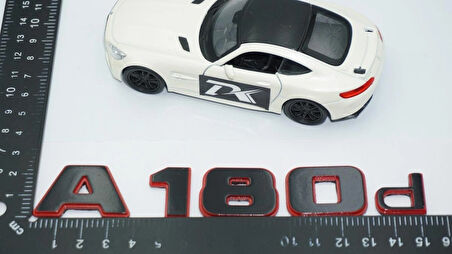 DK Tuning A 180d Bagaj Kırmızı Siyah ABS Yazı Logo Benz İle Uyumlu
