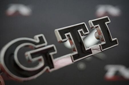 DK Tuning Volkswagen GTİ Logo Ön Panjur Vidalı 3D Krom Metal Logo Amblem